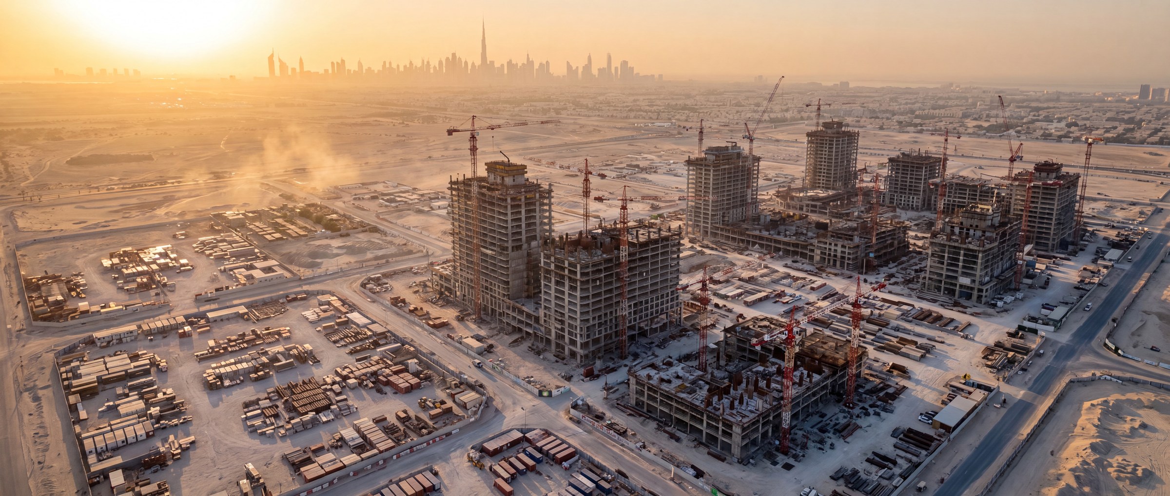 LIGNE VERTE construction site in Dubai